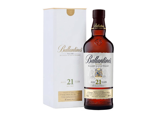 抚顺百龄坛威士忌回收百龄坛21年苏格兰威士忌40°Ballantine's进口洋酒700ml