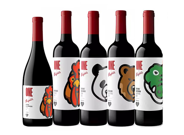 抚顺回收奔富红酒奔富一号1号Penfolds ONE潮流联名Human Made中国熊猫加州棕熊法国雄鸡澳洲鳄鱼