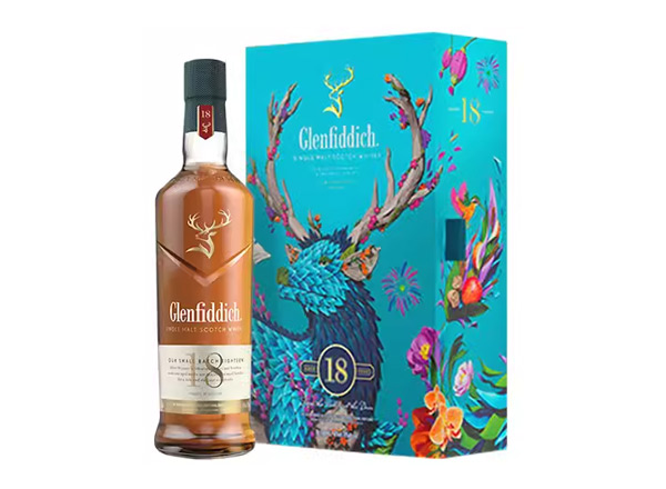 抚顺格兰菲迪回收格兰菲迪18年700ml春节礼盒装Glenfiddich苏格兰威士忌