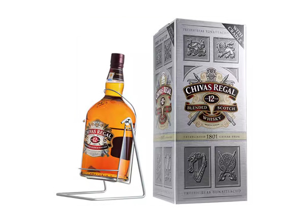 抚顺芝华士12年威士忌回收4500ml 9斤装4.5L进口Chivas Regal洋酒礼盒