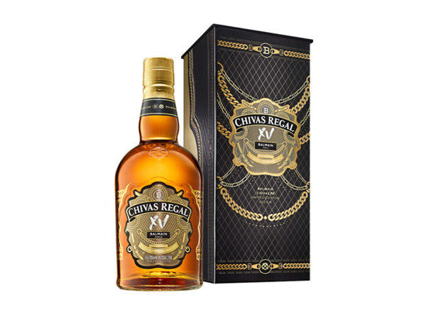 抚顺芝华士15年回收Chivas Regal XV Balmain巴尔曼联名限定版700ml苏格兰调配型威士忌洋酒行情价格