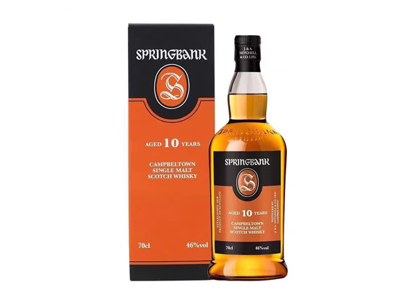 抚顺收购云顶10年威士忌SpringBank云顶10年700ml回收洋酒行货