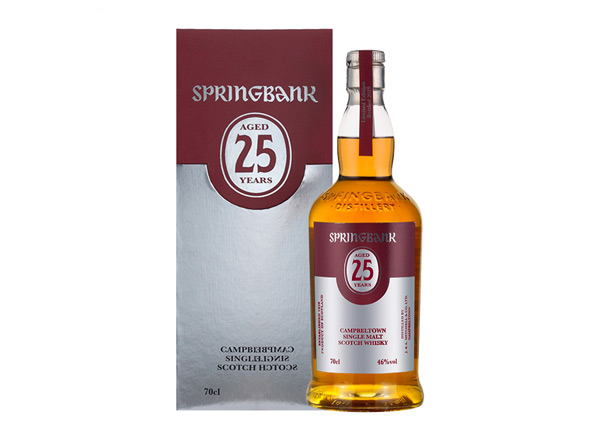 抚顺云顶25年回收云顶威士忌SpringBank 46度坎贝尔镇苏格兰单一麦芽700m进口洋酒威士忌